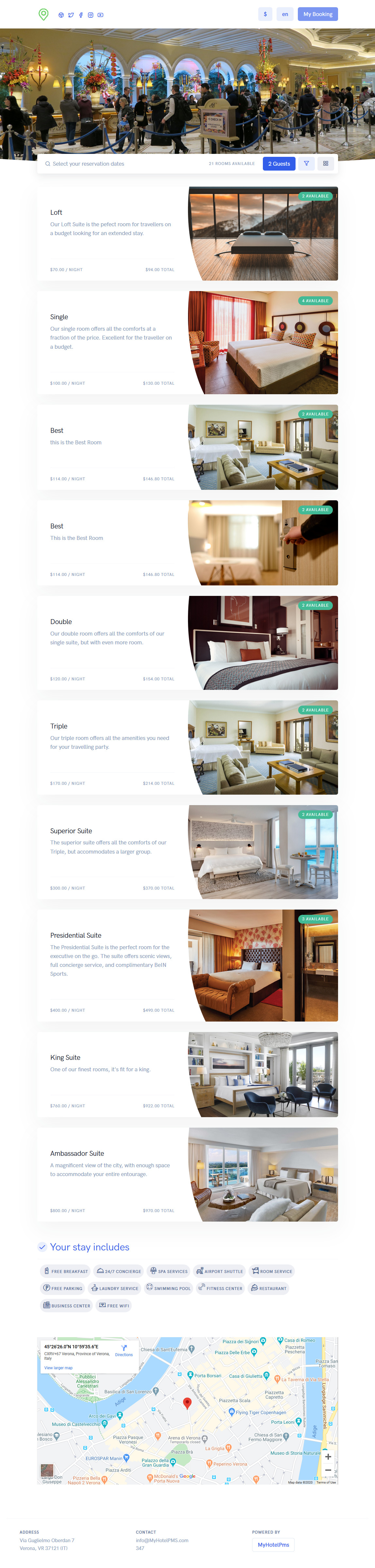 Hotel Website Design and Hosting by MyHotelPMS