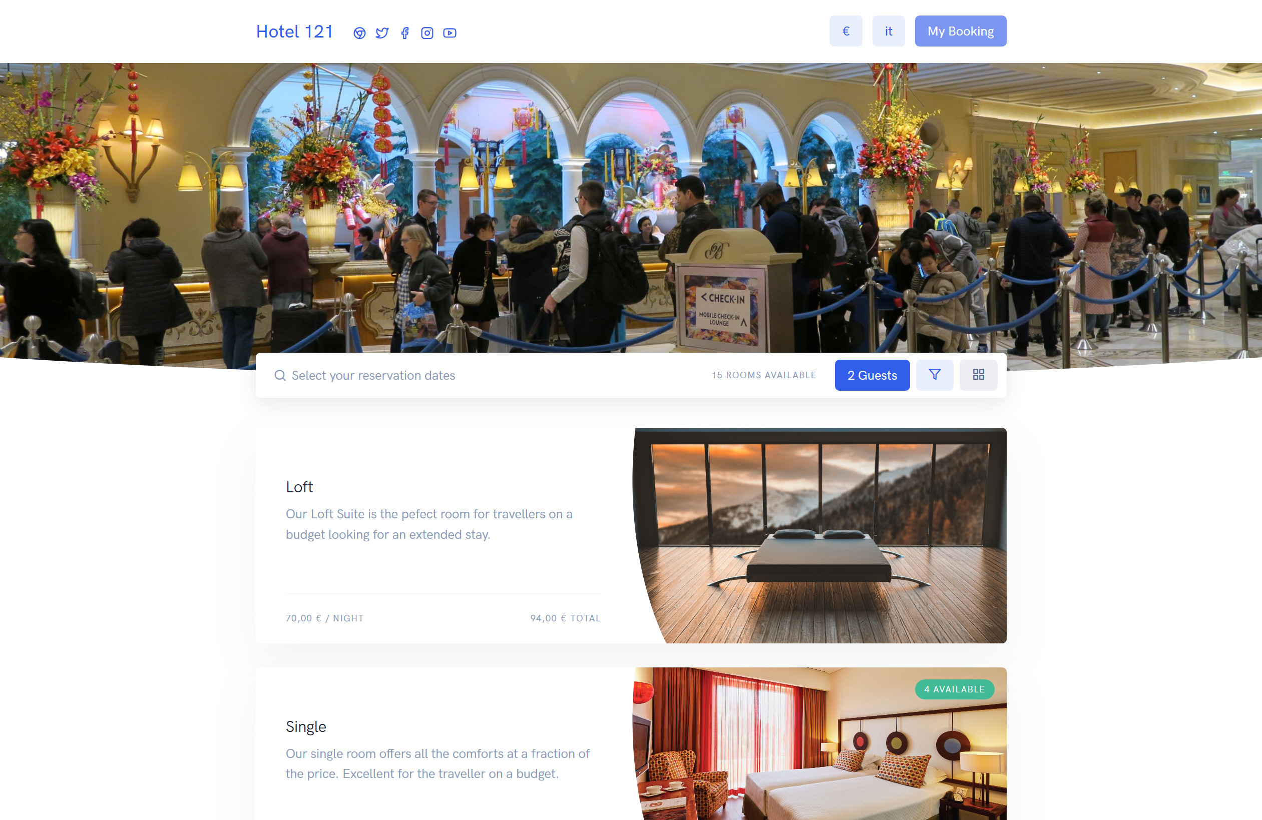 Simple Booking Online by MyHotelPMS is a hotel booking engine with A Powerful, Modern and Intuitive platform engineered to Growth your Online Hospitality Business.