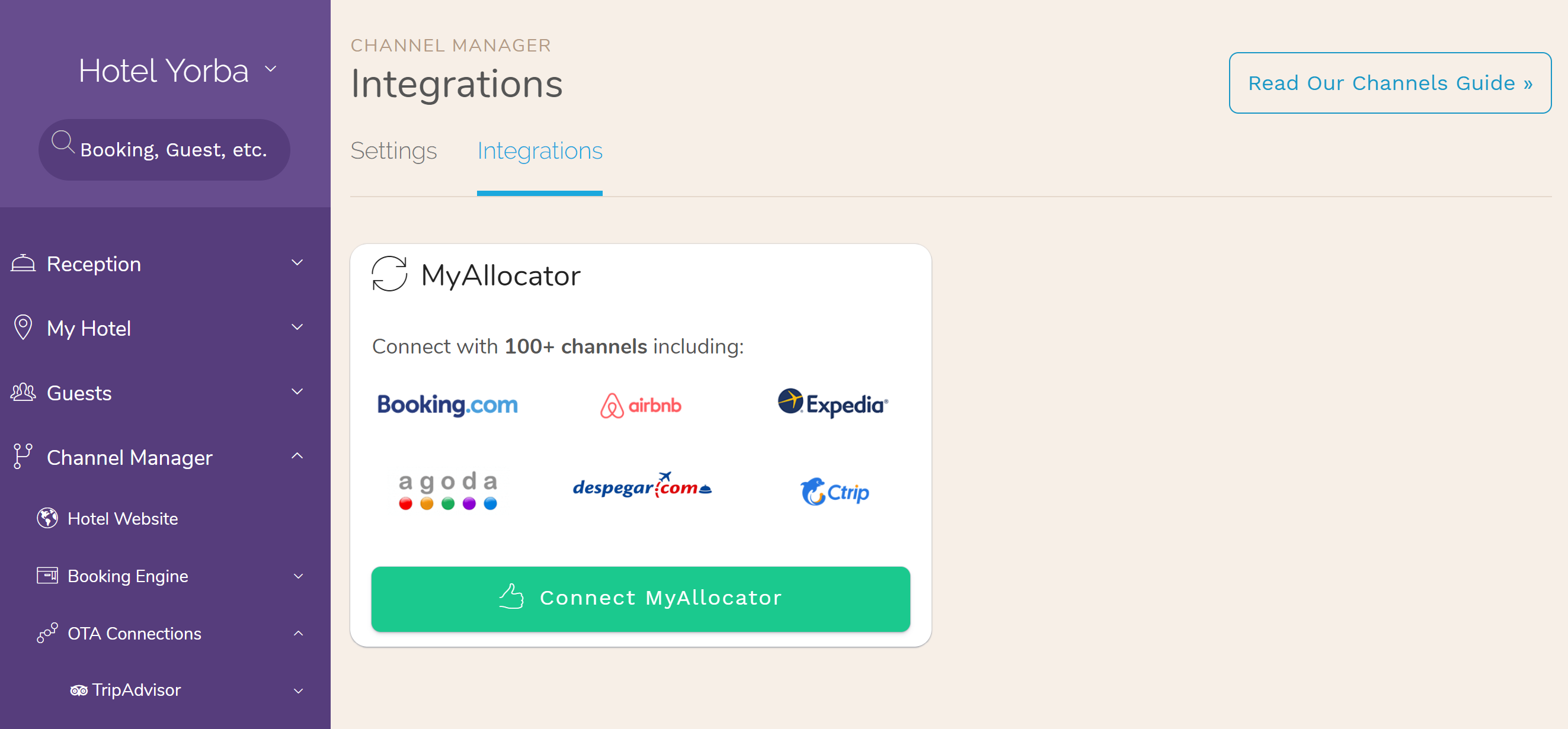 MyAllocator Integration MyAllocator Integration to bring you even more OTA sales channels! MyAllocator Integration MyAllocator Integration to bring you even more OTA sales channels!