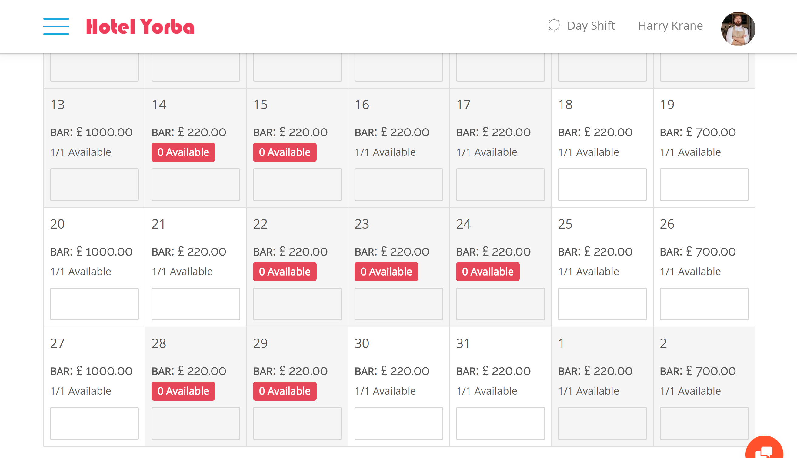 MyAllocator Calendar by Bellebnb.com calendar, with the BAR used in your Front Desk and Booking Engine along with the number of rooms available for each type for each date. MyAllocator Calendar by Bellebnb.com calendar, with the BAR used in your Front Desk and Booking Engine along with the number of rooms available for each type for each date.