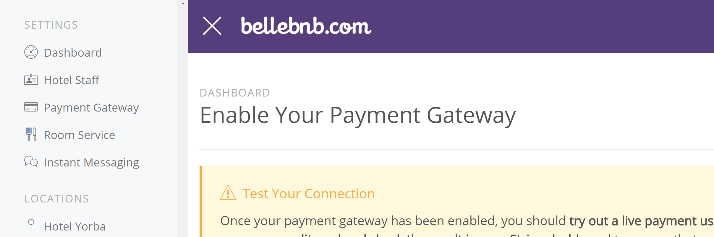 Hotel Payment Gateways Part I: Bellebnb Concepts You can connect your Payment Gateway to process live credit card payments directly from your Front Desk manager. Before you do this, you should be familiar with a few definitions and concepts found in this blog post. Hotel Management Software in the Cloud Hotel Payment Gateways Part I: Bellebnb Concepts You can connect your Payment Gateway to process live credit card payments directly from your Front Desk manager. Before you do this, you should be familiar with a few definitions and concepts found in this blog post. Hotel Management Software in the Cloud