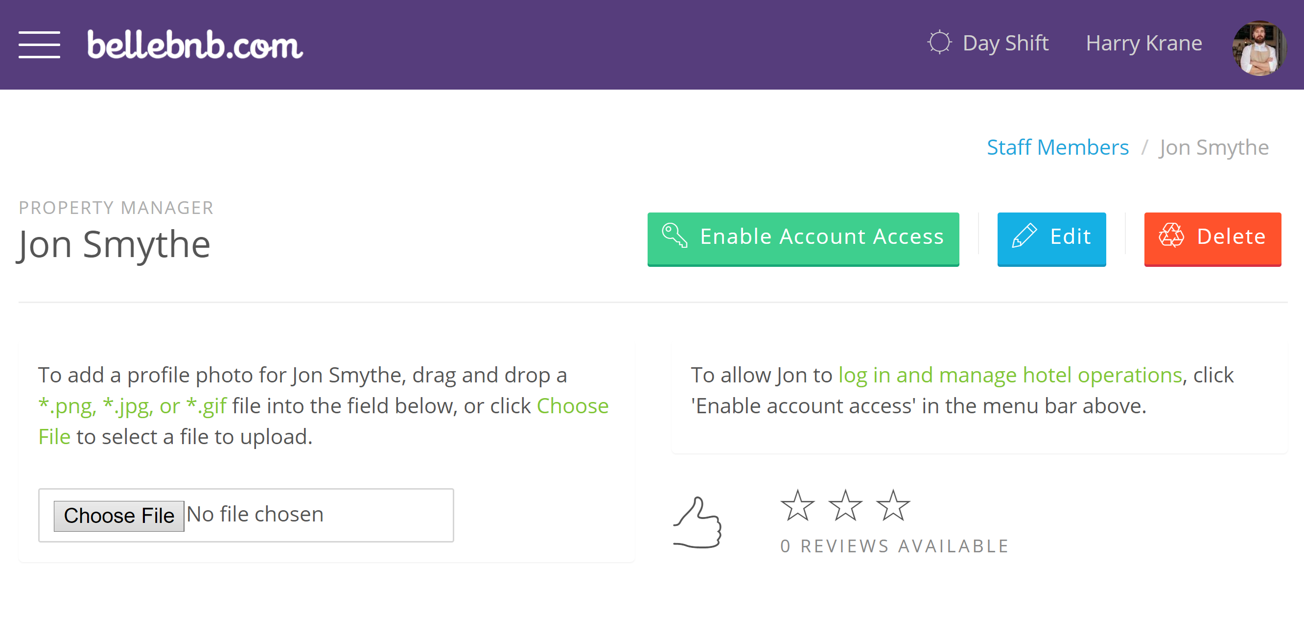‘Enable Account Access’ and assign a login email and password for this user. Be sure to use a valid email address in case the user needs to reset their password in the future. ‘Enable Account Access’ and assign a login email and password for this user. Be sure to use a valid email address in case the user needs to reset their password in the future.