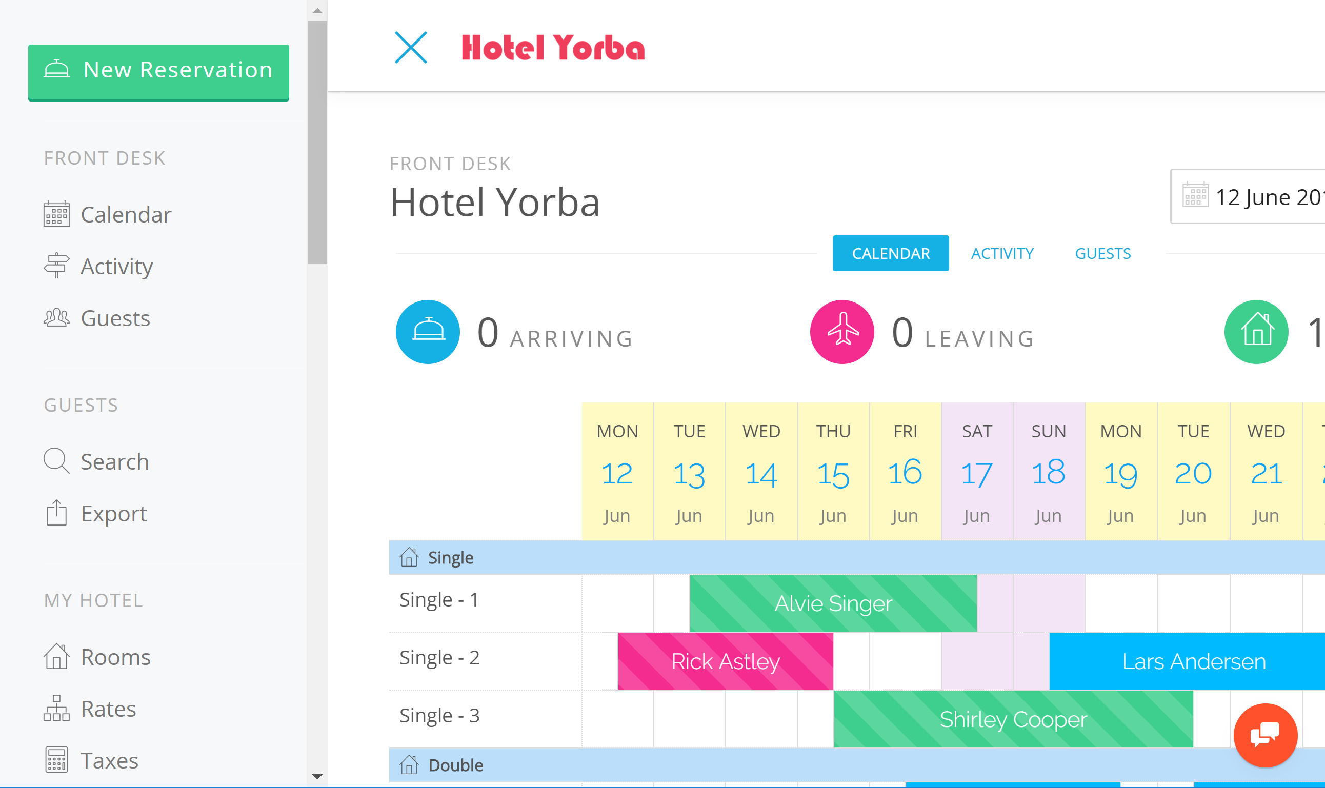hotel pms software navegation bar hotel pms software navegation bar