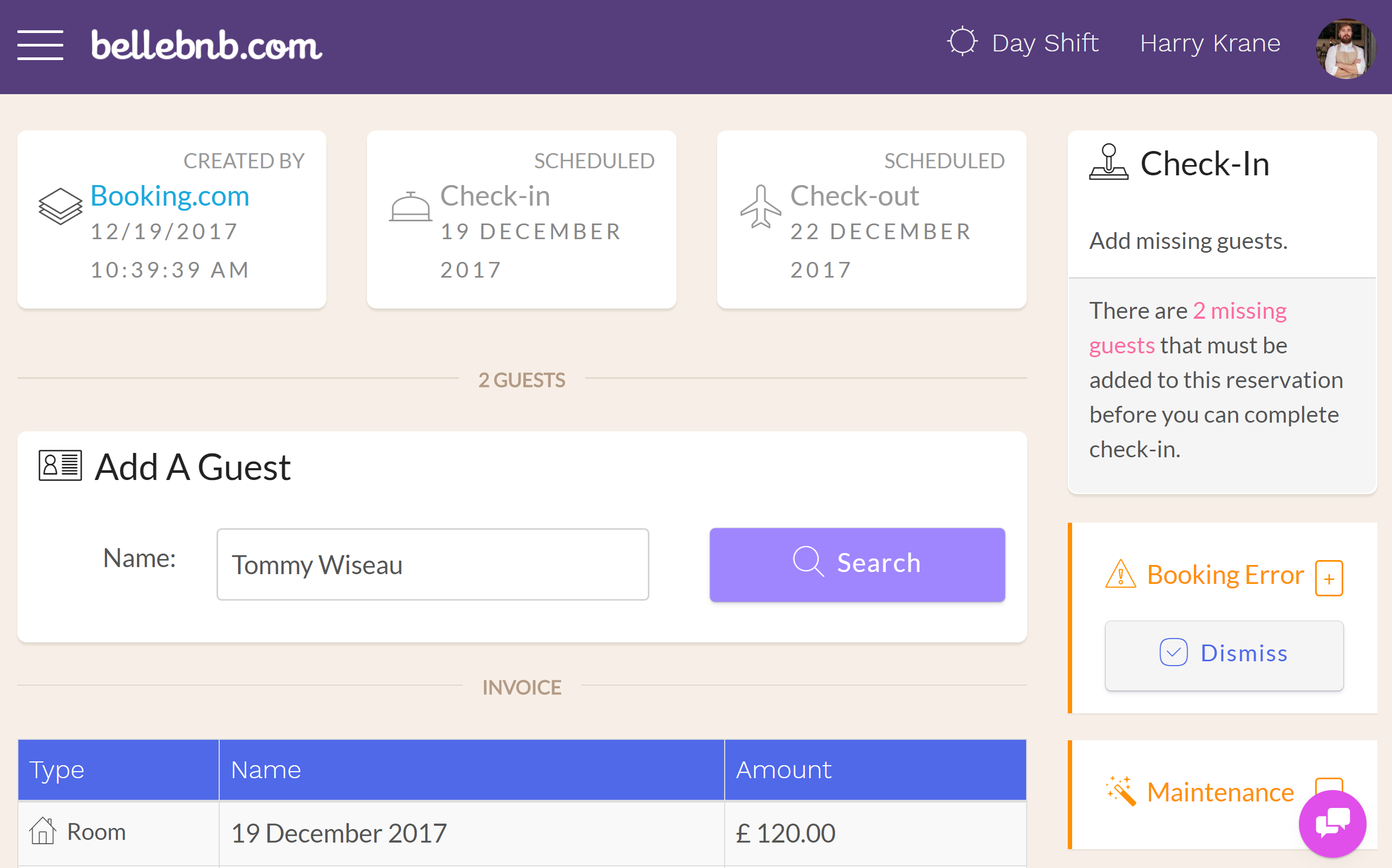 Booking Errors. ‘Booking Error’ notification will appear on the reservation. These are typically small errors that can be handled by the hotelier without disrupting traffic Booking Errors ‘Booking Error’ notification will appear on the reservation. These are typically small errors that can be handled by the hotelier without disrupting traffic.