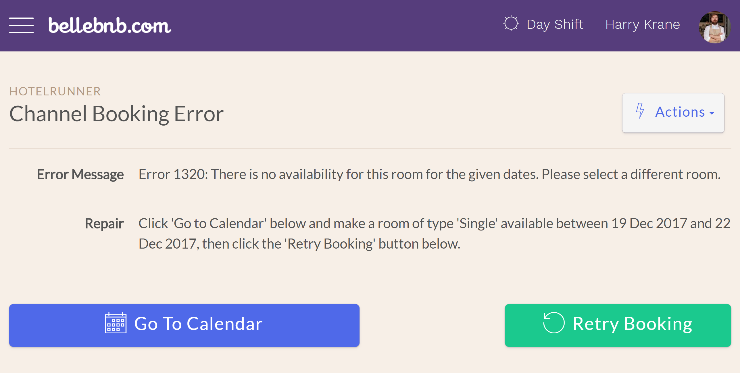 How to Resolve OTA Channel Errors?. When you receive a new reservation for a room that is not available, the reservation will not appear in your calendar. It will be held in an error queue, displayed in your Inbox, under ‘Front Desk > Hotel Activity’. How to Resolve OTA Channel Errors?. When you receive a new reservation for a room that is not available, the reservation will not appear in your calendar. It will be held in an error queue, displayed in your Inbox, under ‘Front Desk > Hotel Activity’.