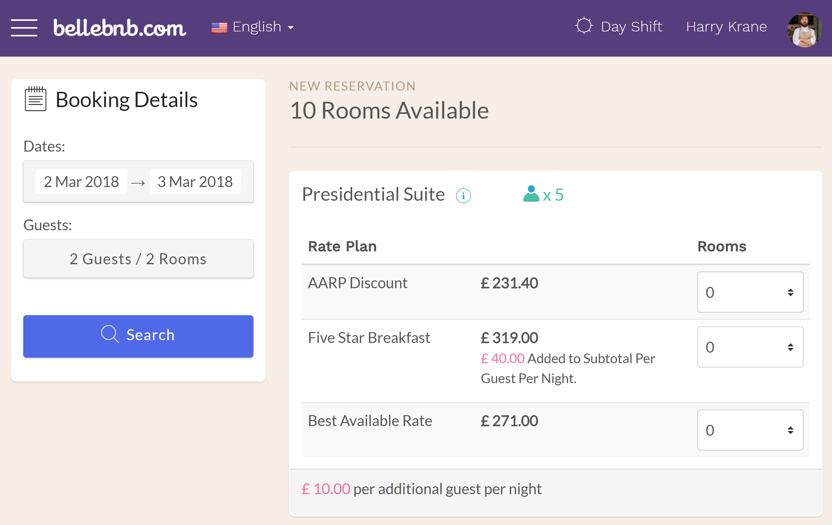 Hotel PMS Software To price a room per-guest Hotel PMS Software To price a room per-guest