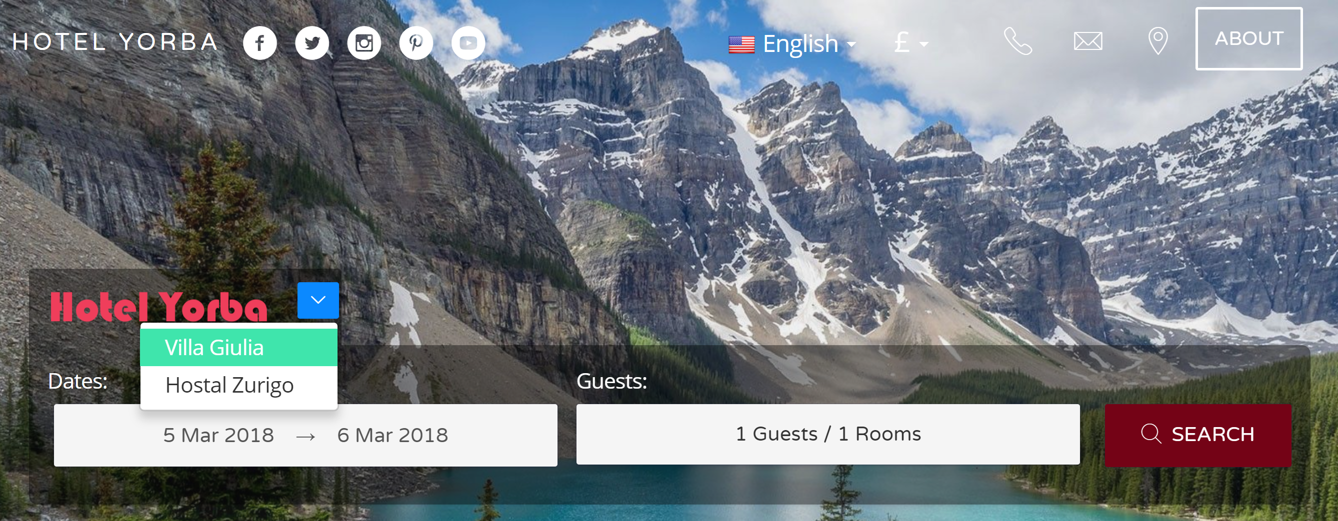 Hotel PMS Software multiple properties, your guests can now switch between properties in your booking engine using the location selector Hotel PMS Software multiple properties, your guests can now switch between properties in your booking engine using the location selector