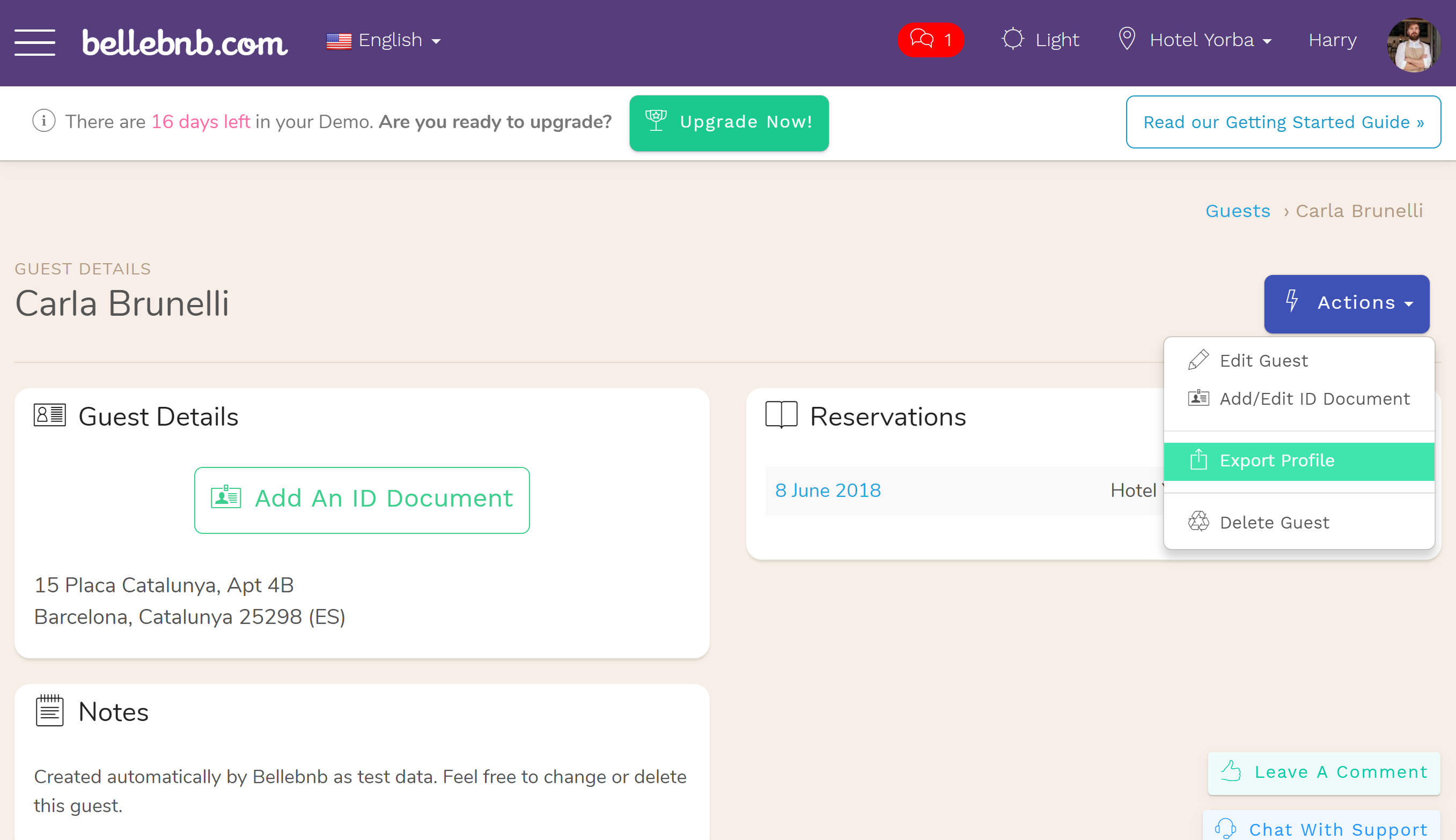 Hotel PMS Software. export all the hotel profile and reservation data related to this guest Hotel PMS Software. export all the hotel profile and reservation data related to this guest