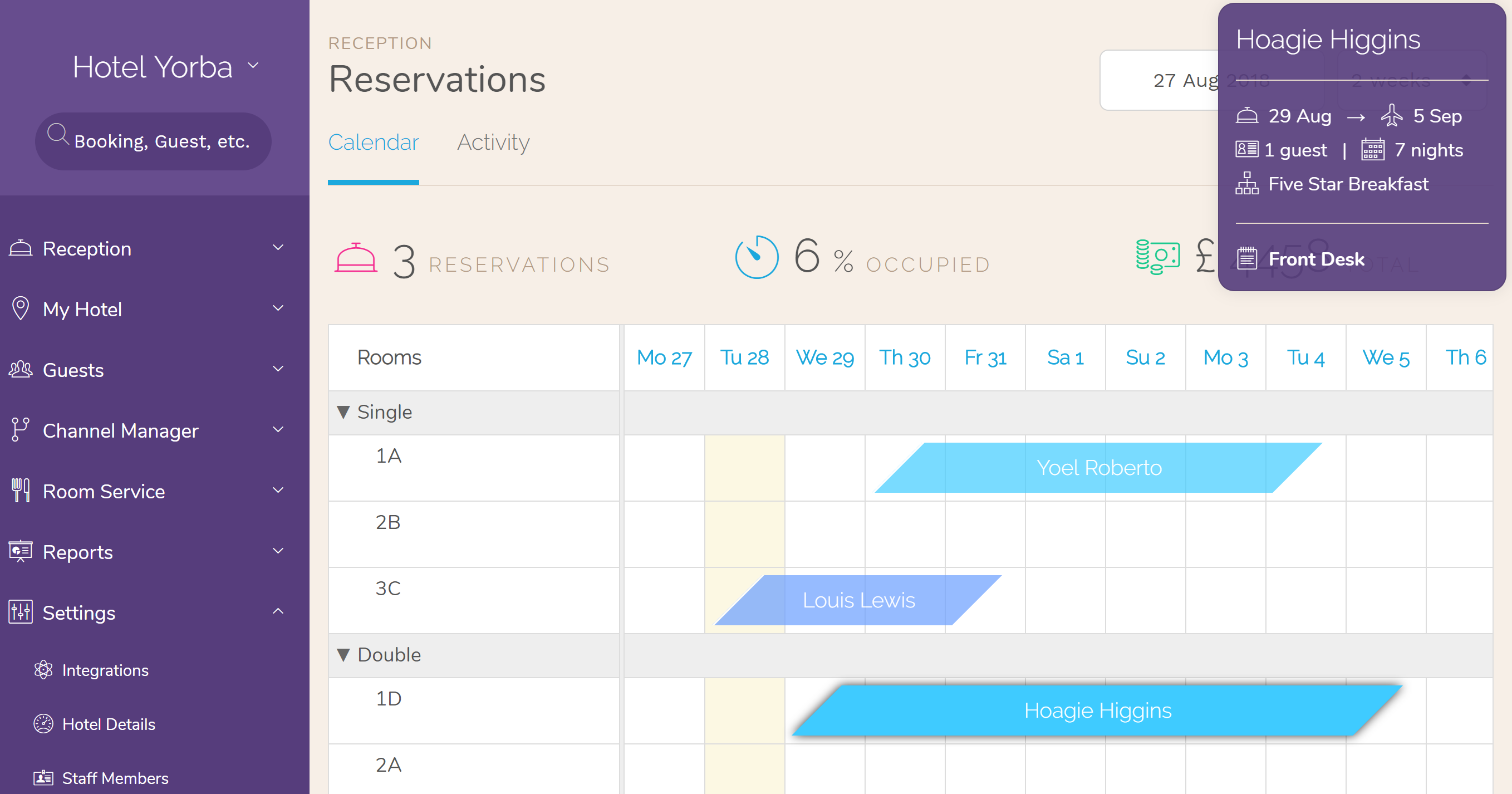 Hotel PMS Software you booking calendar is now more functional Hotel PMS Software you booking calendar is now more functional