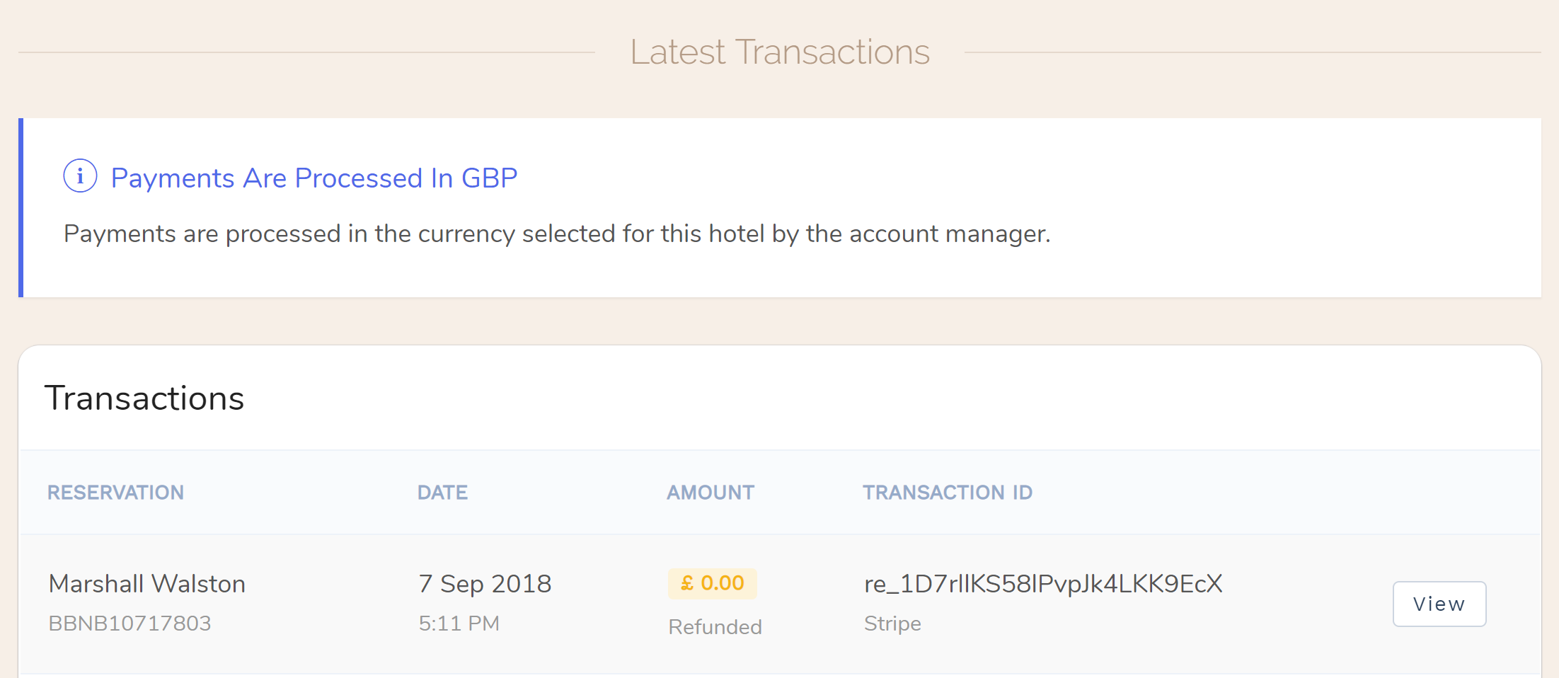 To refund a payment, go to the ‘Payments’ tab in the booking, the click the ellipsis to the right of the payment you wish to refund and select ‘Refund’. Enter a reason for the refund and then submit the form. The refund operation is irreversible, so be sure you really want to issue a refund. To refund a payment, go to the ‘Payments’ tab in the booking, the click the ellipsis to the right of the payment you wish to refund and select ‘Refund’. Enter a reason for the refund and then submit the form. The refund operation is irreversible, so be sure you really want to issue a refund.