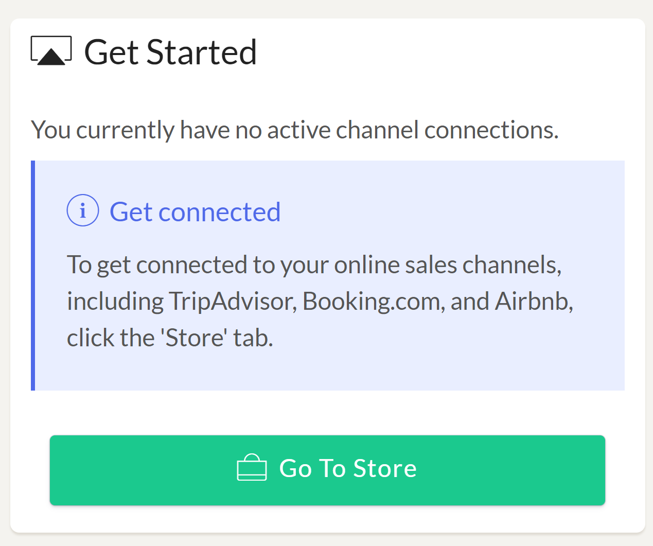 Connect to MyHotelCRS
Setting up your channel connections with MyHotelCRS OTA Channel Manager OTA Connections Connect to MyHotelCRS
Setting up your channel connections with MyHotelCRS OTA Channel Manager OTA Connections