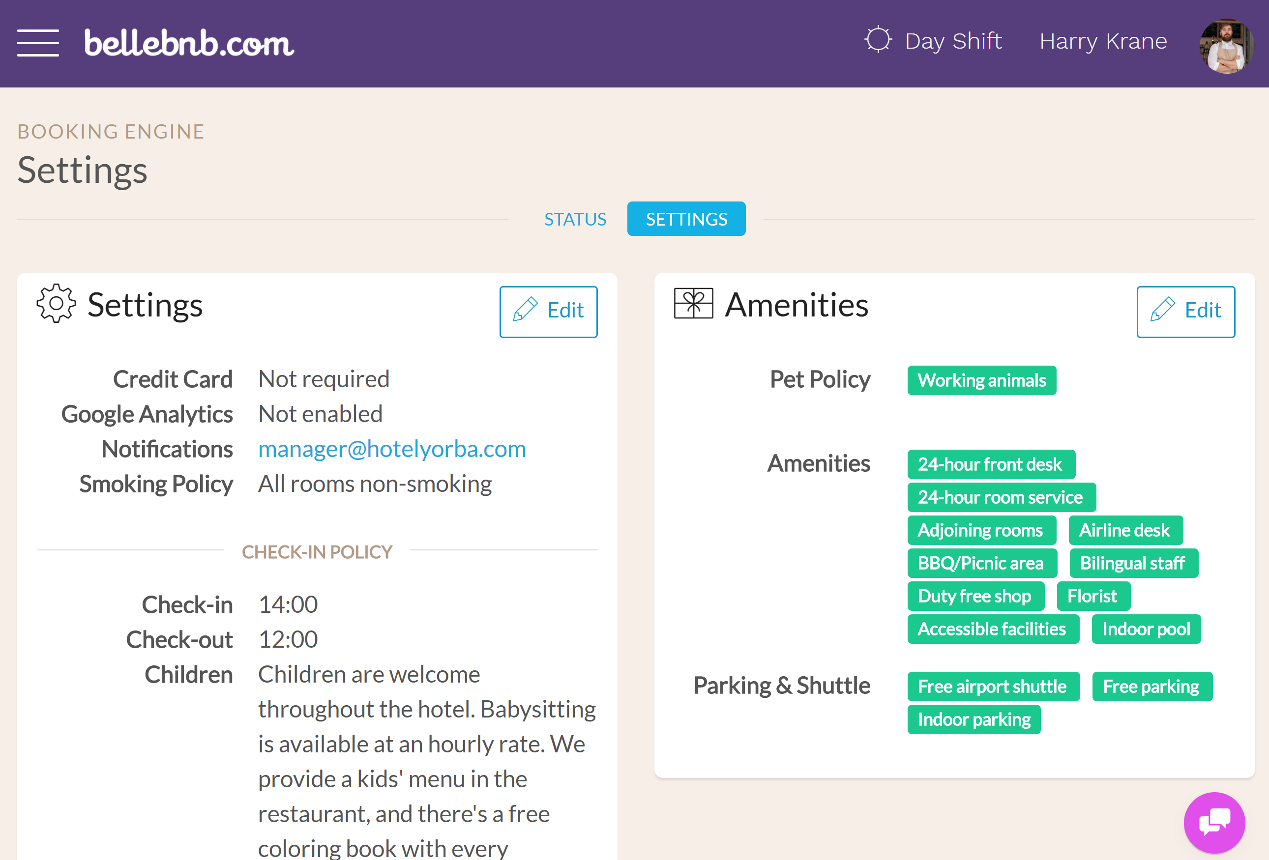 Try out Your Booking Engine Now that you know how to manage bookings, you should see how our system can generate bookings for you through your booking engine. Go to ‘Channel Manager > My Booking Engine’ to view settings. Here you can customize the appearance of your booking engine and add descriptions and policies, along with photos of your hotel. Try out Your Booking Engine Now that you know how to manage bookings, you should see how our system can generate bookings for you through your booking engine. Go to ‘Channel Manager > My Booking Engine’ to view settings. Here you can customize the appearance of your booking engine and add descriptions and policies, along with photos of your hotel.