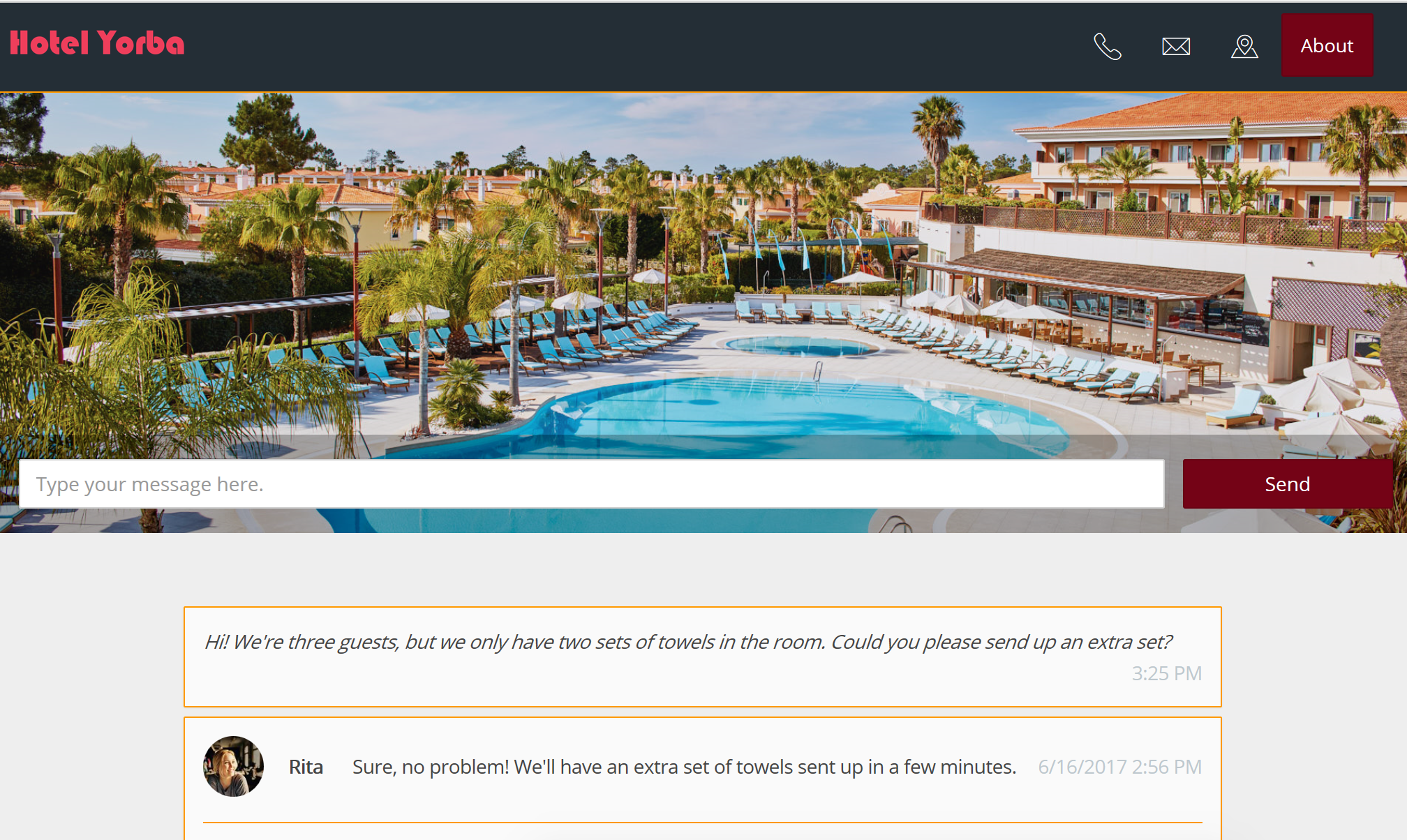 Hotel Guest Services Portal Hotel Guest Services Portal